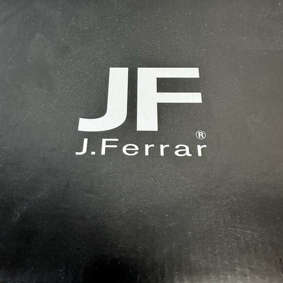 JF J.Ferrar Derby Mens Black Dress Shoes Sz. 9.5 M LaceUp Square Toe New In Box - Picture 8 of 9